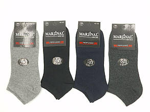 Чоловічі шкарпетки короткі Marjinal з бавовни однотонні 40-45 12 пар/уп асорті