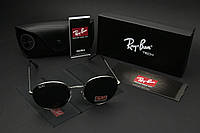 Сонцезахисні окуляри RAY BAN ROUND (арт. RB3448) чорні/срібна оправа