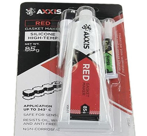 Герметик AXXIS 85 г великий червоний + клей, фото 1