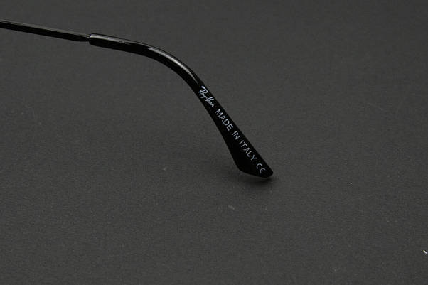 Сонцезахисні окуляри RAY BAN ROUND поляризаційні (арт. P663) чорні/чорна оправа, фото 6