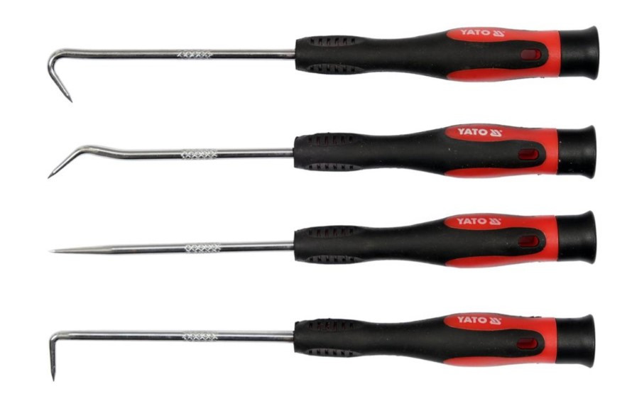 Набір гаків для слюсарних робіт, 4 шт. Yato YT-0843