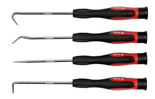 Набір гаків для слюсарних робіт, 4 шт. Yato YT-0843