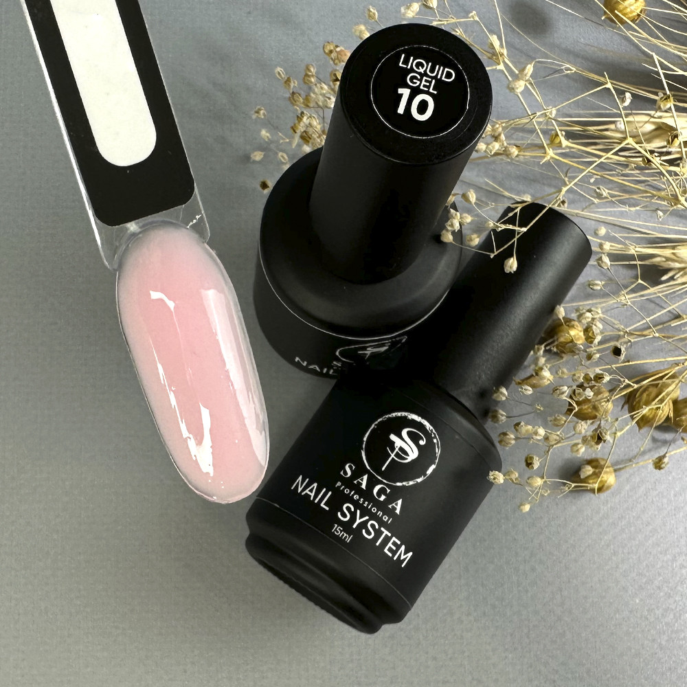 Гель для наращивания Saga professional Liquid Gel №10 15 мл