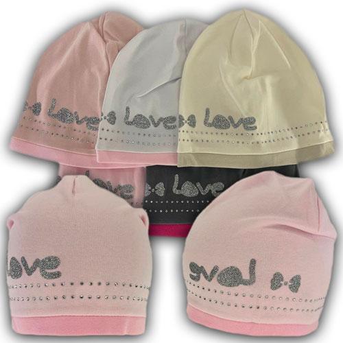 ОПТ Шапка трикотажна для дівчинки, р. 46-48 (5 шт./набір), фото 1