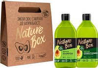 Набір подарунковий для жінок Nature Box з олією Авокадо (Шампунь, 385 мл + Бальзам, 385 мл)