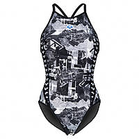 Купальник Arena WOMEN'S ARENA ICONS SWIMSUIT F Multi -Asphalt-Black 005042-550