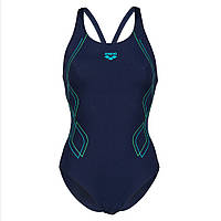 Купальник Arena WOMEN'S SWIMSUIT V BACK GRAPHI navy-martinica 005021-780