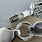 Комплект срібний чорнений ланцюжок бісмарк з хрестиком 925 проба, фото 10