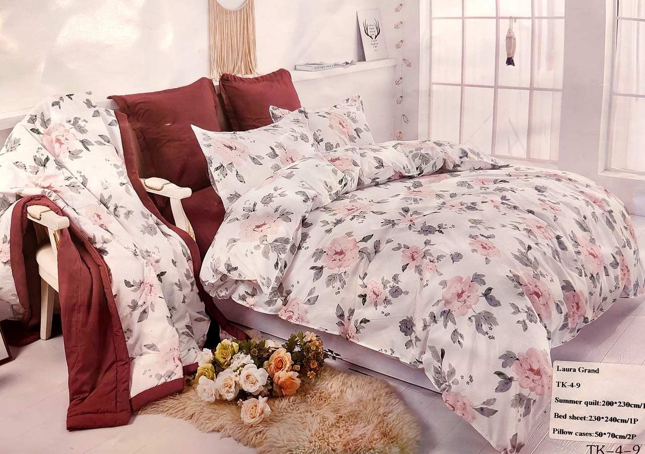 Комплект літньої постільної білизни з ковдроюLaura Grand