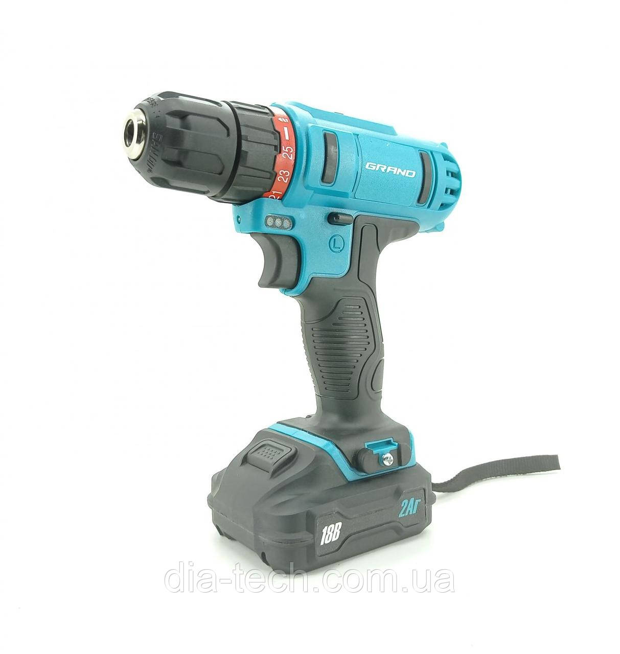 Шурупокрут акумуляторний Grand ДА-18/10 Li, фото 1