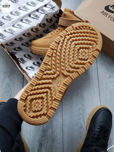 Nike air force 1 nere e marroni deals
