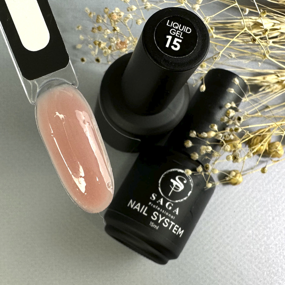 Гель для наращивания Saga professional Liquid Gel №15 15 мл
