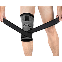 Компресійний наколінник Бандаж колінного суглоба Jljulong розмір S Чорний
