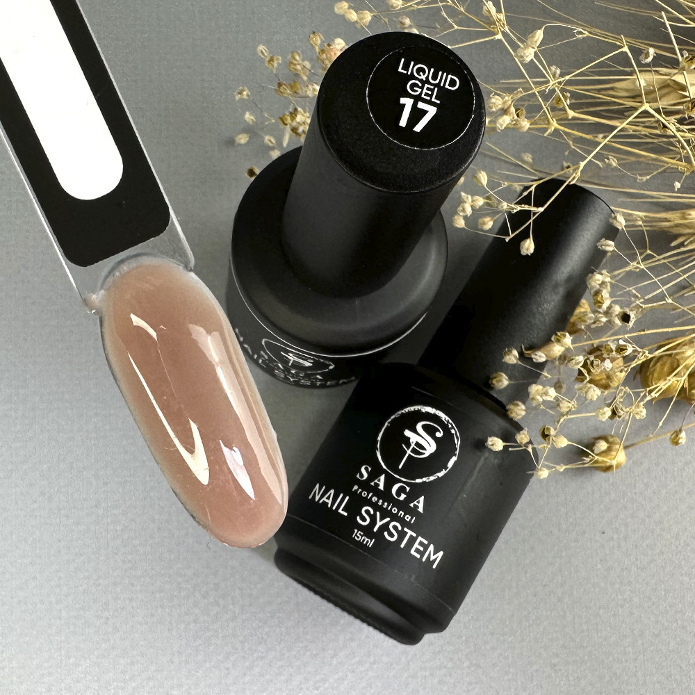 Гель для наращивания Saga professional Liquid Gel №17 15 мл
