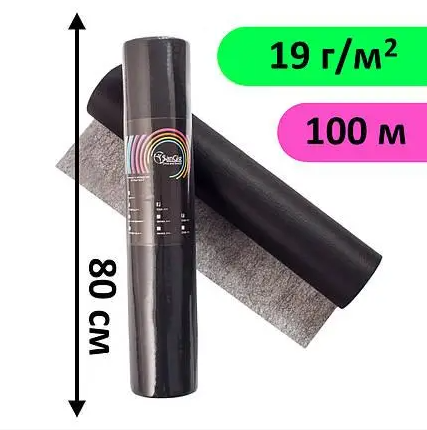 Медичні простирадла одноразові в рулоні 0.8х100 м - щільність 19 г/м2 — Чорні, фото 1