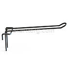 Гачок №52 L170 d4,0, чорний. Гачки торговельні металеві 10 шт упаковка. Навіси на сітку, фото 3