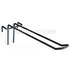 Гачок №52 L170 d4,0, чорний. Гачки торговельні металеві 10 шт упаковка. Навіси на сітку, фото 2