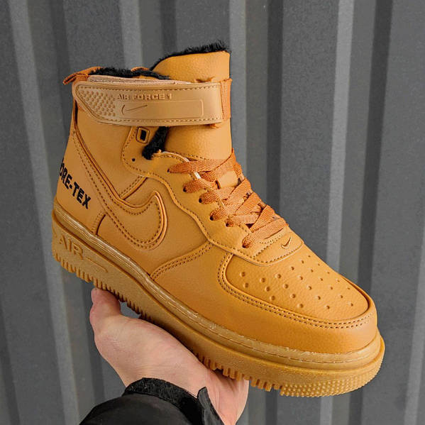 Nike Air Force 1 Gore Tex Brown Winter Fur 10180 Marvinshop