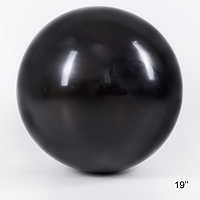 Латексна повітряна куля-гігант без малюнка Show Чорна, 19" 47,5 см