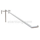 Гачок №50 L250 d5,0, довжина 250мм, білий. Гачки торговельні металеві 10 шт упаковка. Навіси на сітку, фото 3