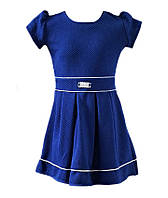 Детское нарядное платье с коротким рукавом, хлопковые платья для девочек