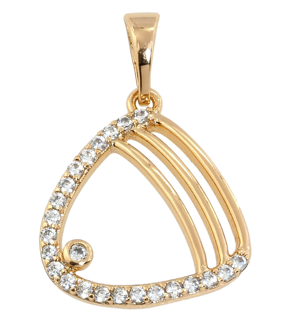 Кулон Xuping Позолота 18K "Фігурна підвіска з цирконієм" для ланцюжка до 5мм