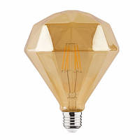 Лампа вінтажна світлодіодна (ретро) "RUSTIC DIAMOND-6" 6W Filament led 2200К E27