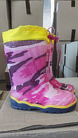 Чоботи гумові дитячі з надставкою 23-26 Літма