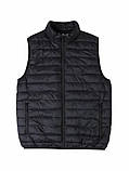 Чоловічий оливковий чорний жилет без капюшона, фото 2
