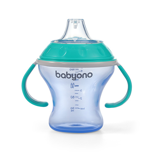 Поїльник з м'яким носиком BabyOno 180 мл,mint, фото 1