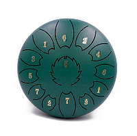 Глюкофон FZONE STD10I13N Green STEEL TONGUE DRUM с чехлом