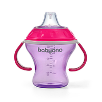 Поильник с мягким носиком BabyOno 180 мл, pink