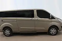 Нижние молдинги стекол (8 шт., нерж) Короткая база для Ford Custom 2013-2024 гг