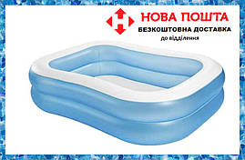 Басейн наливний сімейний Інтекс, великий прямокутний INTEX 57180 (203х152х48 см), об'єм 540 л, фото 3