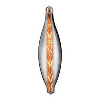 Лампа вінтажна світлодіодна (ретро) Filament led ELLIPTIC-XL 8W E27 2400 К Титан