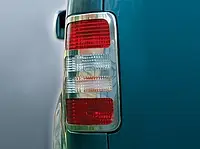Накладки на стопы V1 (2 шт, нерж) OmsaLine - Итальянская нержавейка для Volkswagen Caddy 2010-2015 гг