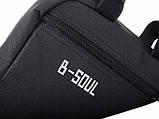 Велосипедна Сумка buuba на раму 1L B-Soul чорна, фото 7