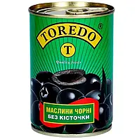 Маслины черные без косточки Toredo 280 мл