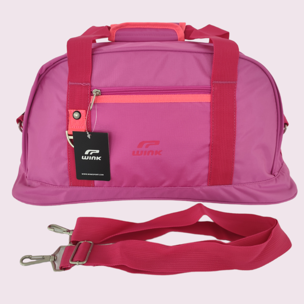 Cпортивная сумка "Wink" маленькая дорожная сумка цвет розовый размер ...