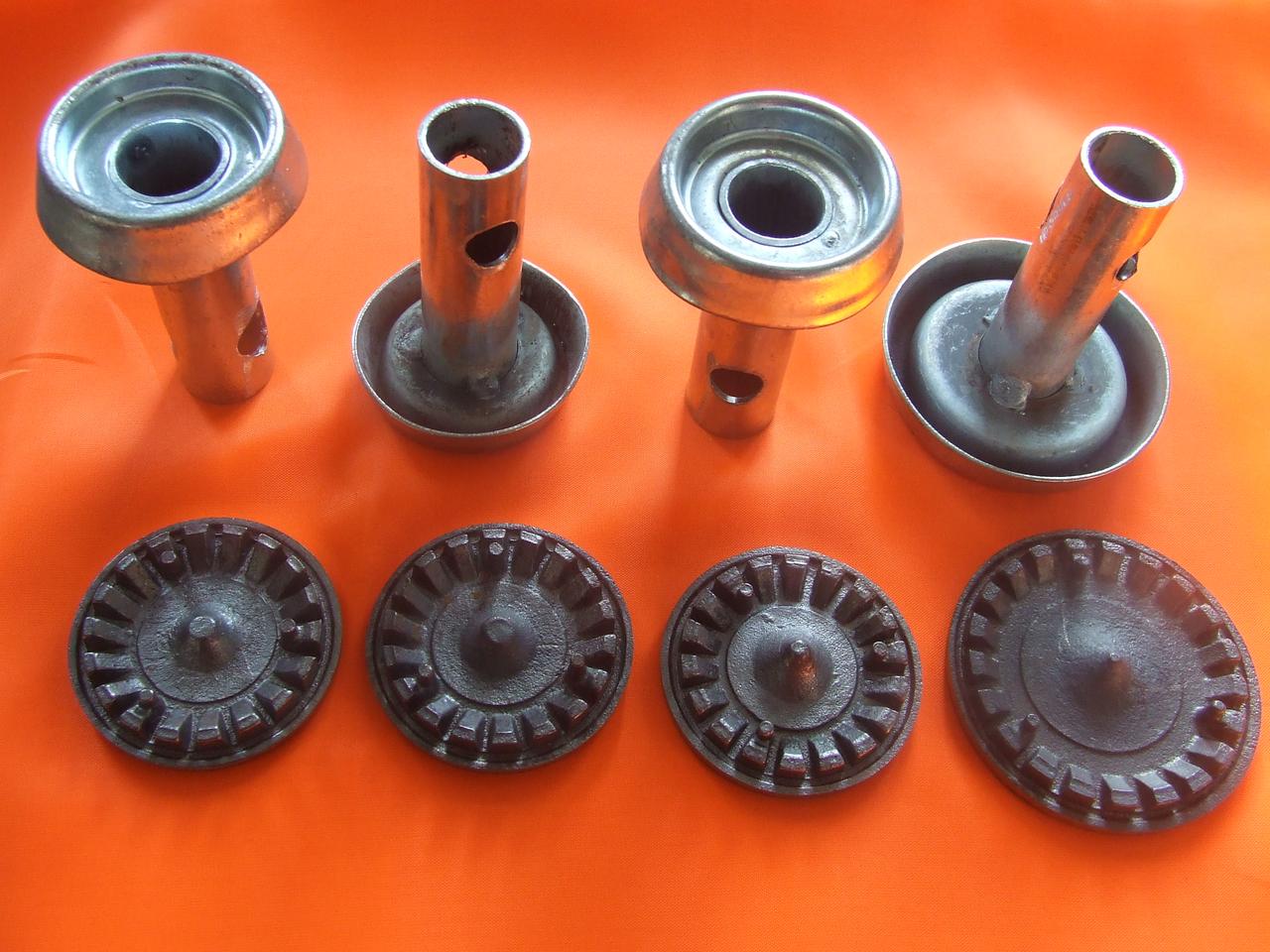 Набір пальників для газ. плити Дружківка на короткій ніжці БЕЗ КРИШОК, фото 1