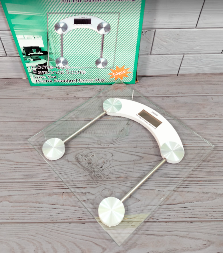 Ваги підлогові скляні до 180 кг R-88490 / Електронні підлогові ваги, фото 1