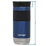 Термокружка Contigo Byron New Snapseal 470 мл Blue Corn Satin (2174606), фото 4