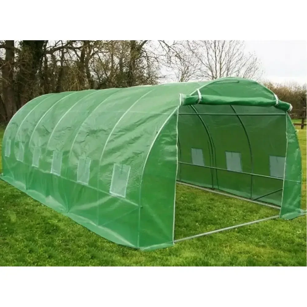 Запасна пльйонка з вікнами 3х6х2 садова для городу 18 м2, фото 1