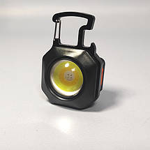 Ліхтар LL-201-COB(white+yellow+red), Li-Ion акумулятор, магніт, карабін, викрутка, ЗУ Type-C, фото 5
