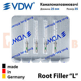 Каналонаповнювачі ВДВ, тип L - VDW Root Filler “L” - L 25 мм, ISO 35