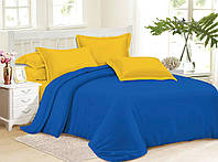 Комплект постельного белья Бязь - Желто-голубой полуторный
