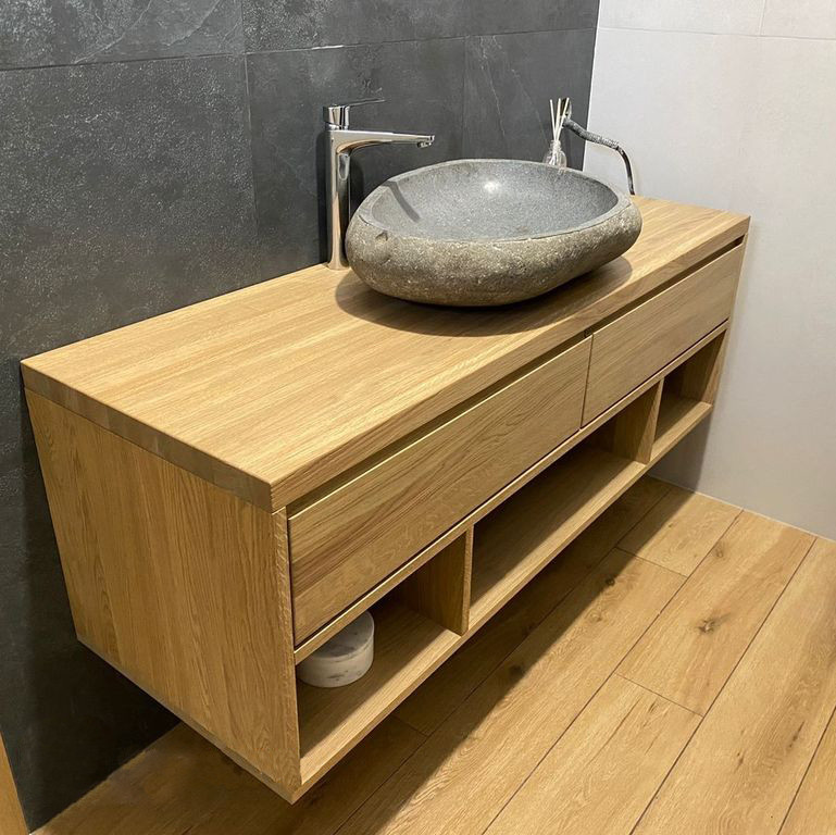 Тумба під умивальник чашу для дерев'яна з масиву Ясеня