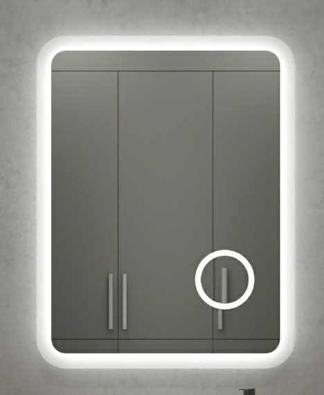 Дзеркало з LED підсвічуванням та вбудованим LED косметичним дзеркалом