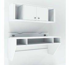 Навісний комп'ютерний стіл COMFY HOMETM AirTable-II DB Kit, колір на вибір, фото 5