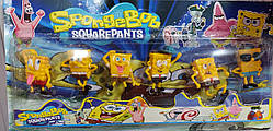 Ігровий набір фігурок  Спанч Боб губка боб на планшетці 35 5*18 5 см  6 шт в комплекті